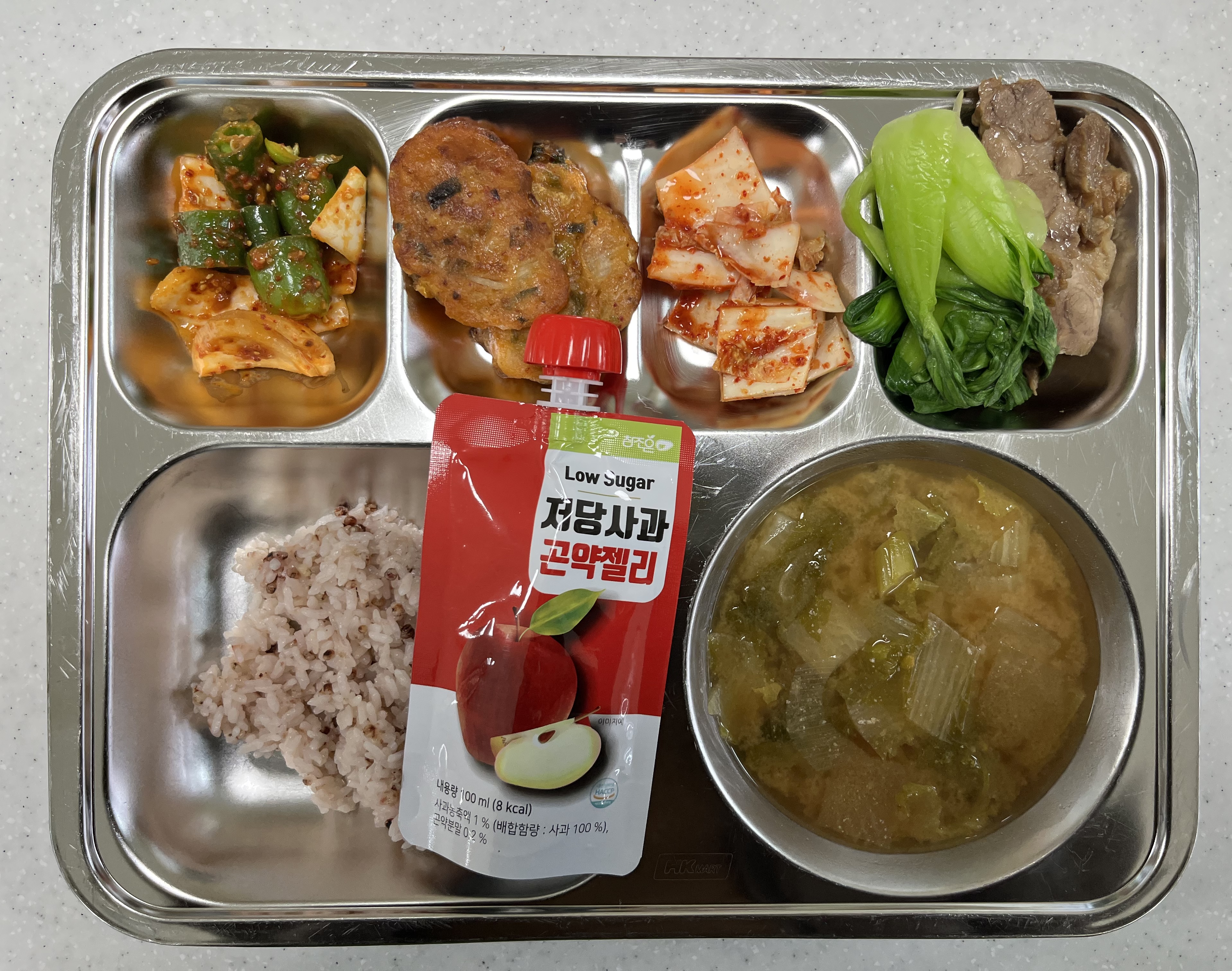 2025. 12. 23.(화) 국염도-0.7 추천메뉴-동파육, 당줄이기-사과곤약젤리 사진